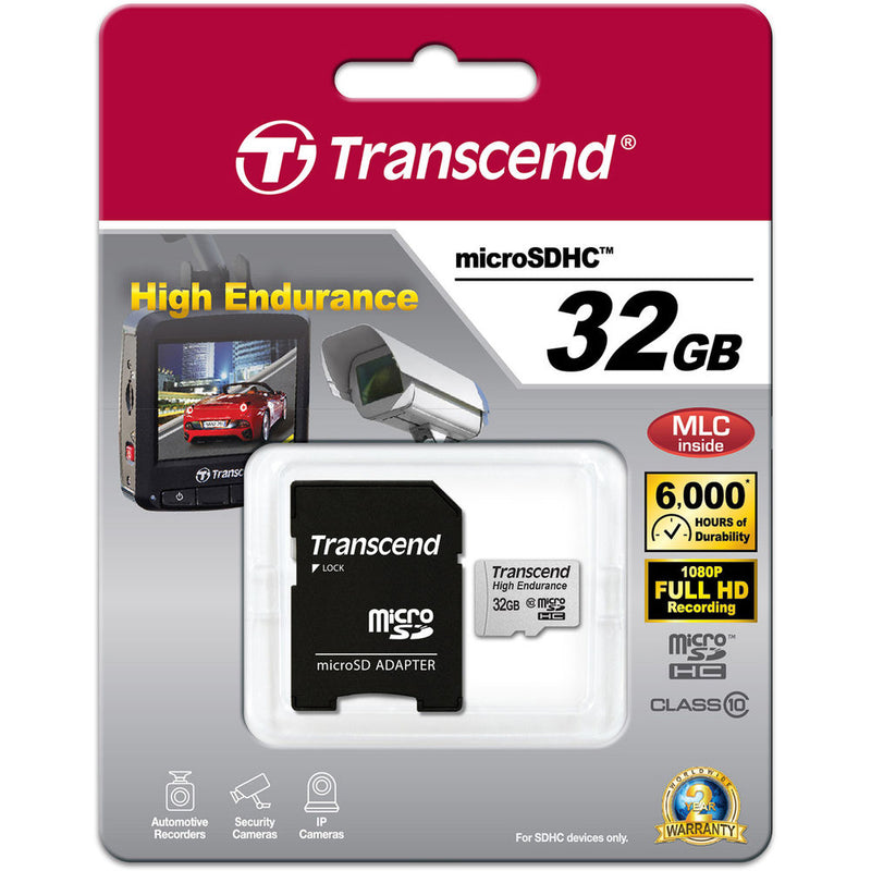 Transcend 32GB High Endurance microSDHC Memory Card