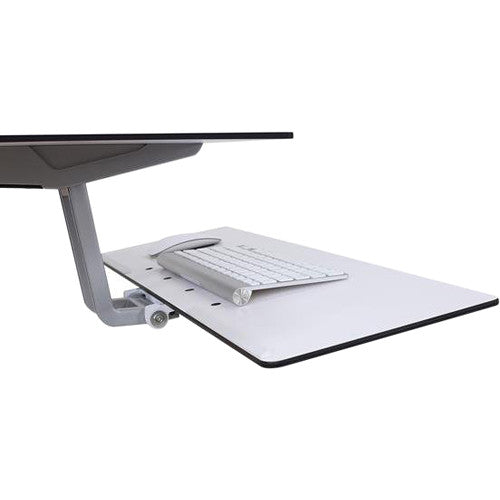 Ergotron WorkFit-S Dual Monitor with Worksurface+ (White)