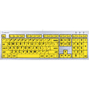 LogicKeyboard Large Print ALBA Mac Pro American English Keyboard (Black on Yellow)