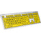 LogicKeyboard Large Print ALBA Mac Pro American English Keyboard (Black on Yellow)