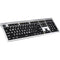 LogicKeyboard Large Print ALBA Mac Pro American English Keyboard (White on Black)