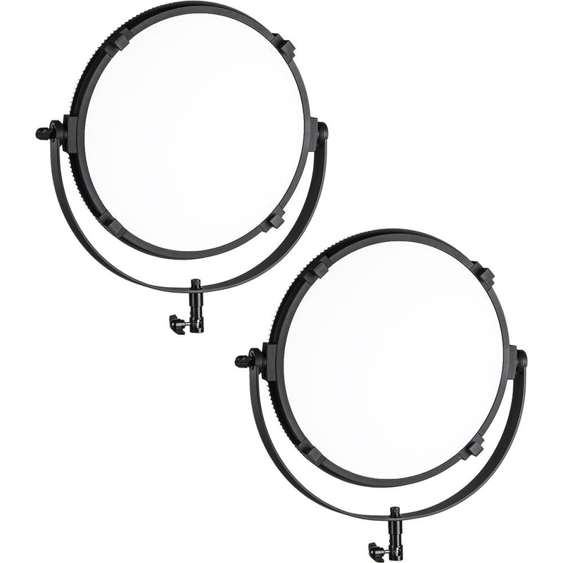 CAME-TV L2500S High CRI Bi-Color SMD LED Round Panel 2-Light Kit