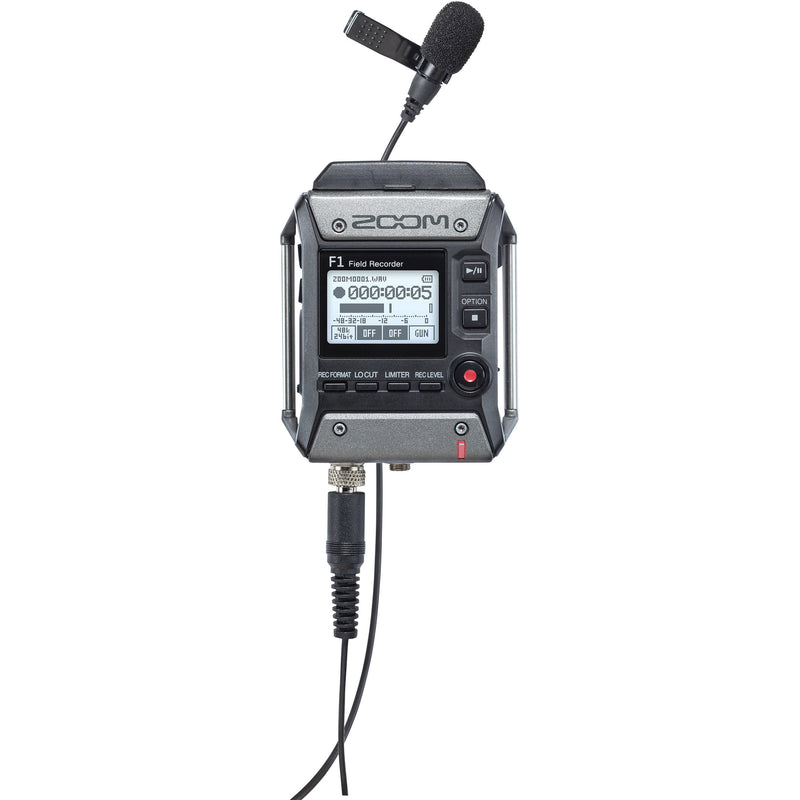 Zoom F1 Field Recorder with Lavalier Microphone