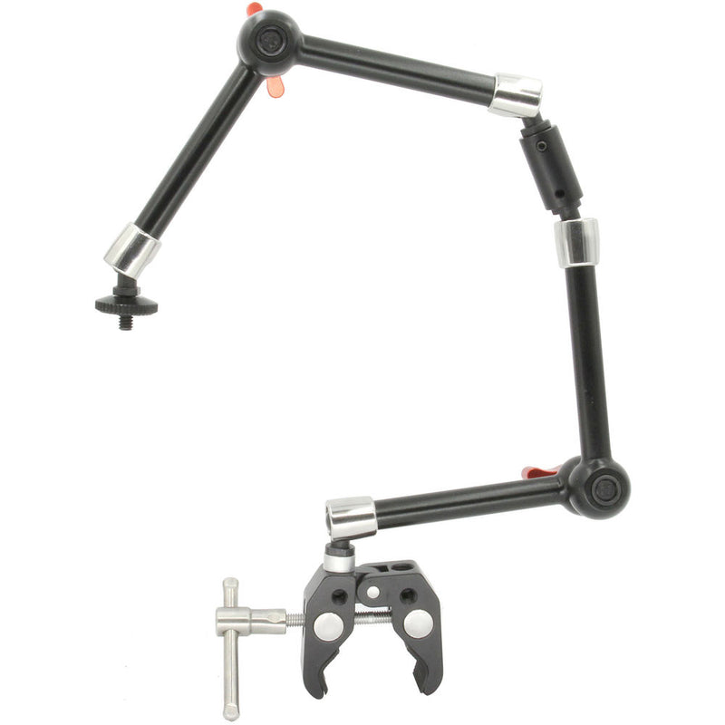 GyroVu Clamp Mount with Dual Heavy Duty 11" Articulated Arm Monitor Mounts