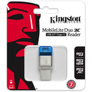 Kingston MobileLite Duo 3C microSD Memory Card Reader