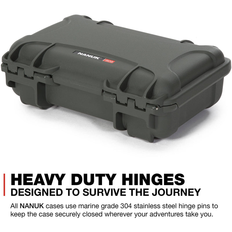 Nanuk 909 Hard Utility Case with Foam Insert (Olive)