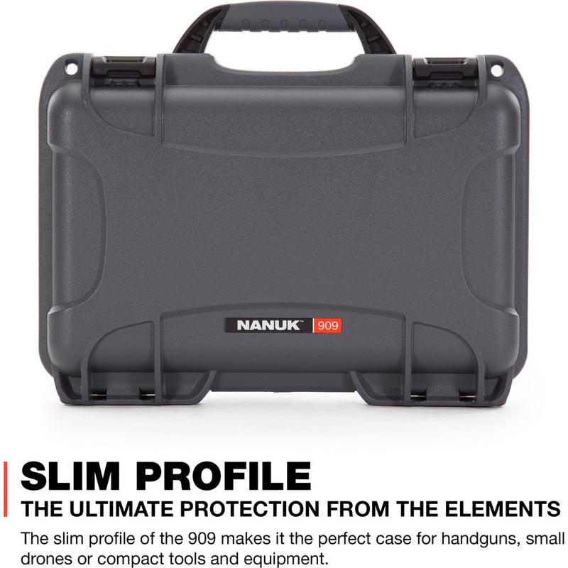 Nanuk 909 Series Case (Graphite, with Foam)