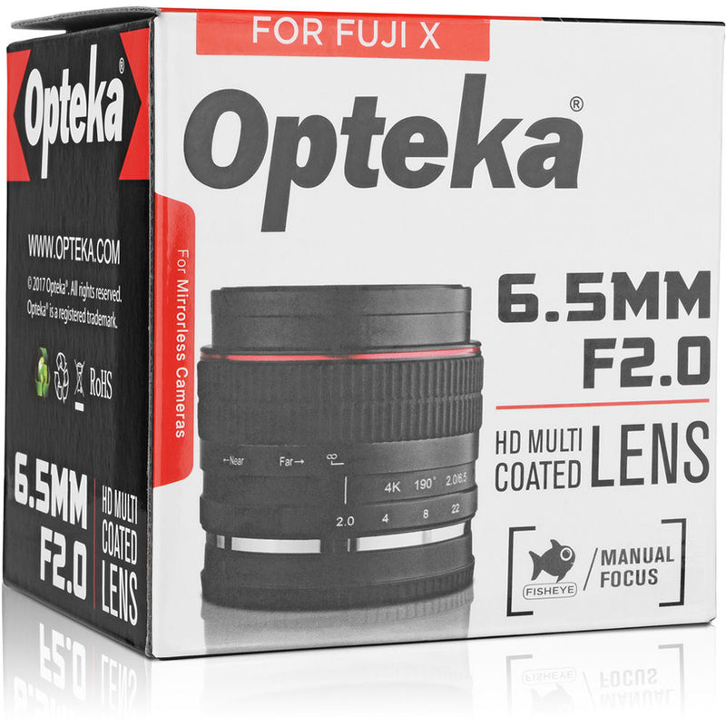 Opteka 6.5mm f/2 Circular Fisheye Lens for Fujifilm X