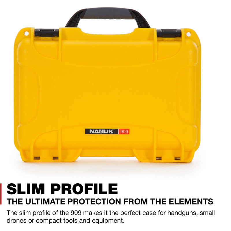 Nanuk 909 Hard Utility Case with Foam Insert (Yellow)