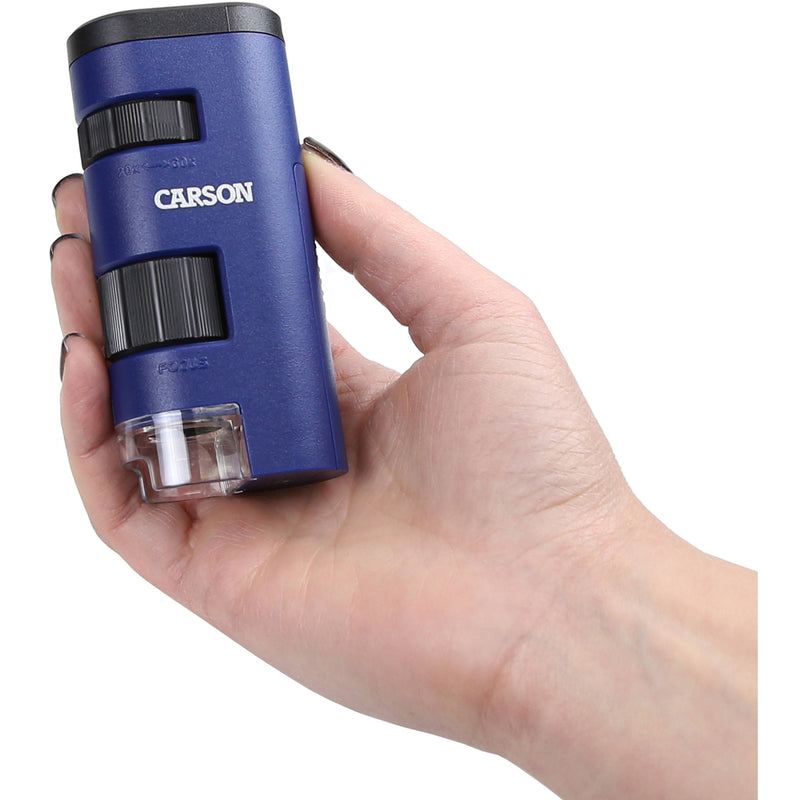 Carson MM-450 PocketMicro 20x-60x Pocket Microscope (Blue)