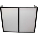 ProX Portable 4-Panel DJ Facade (Party Black Frame)
