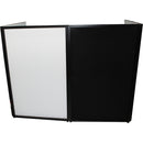 ProX Portable 4-Panel DJ Facade (Party Black Frame)