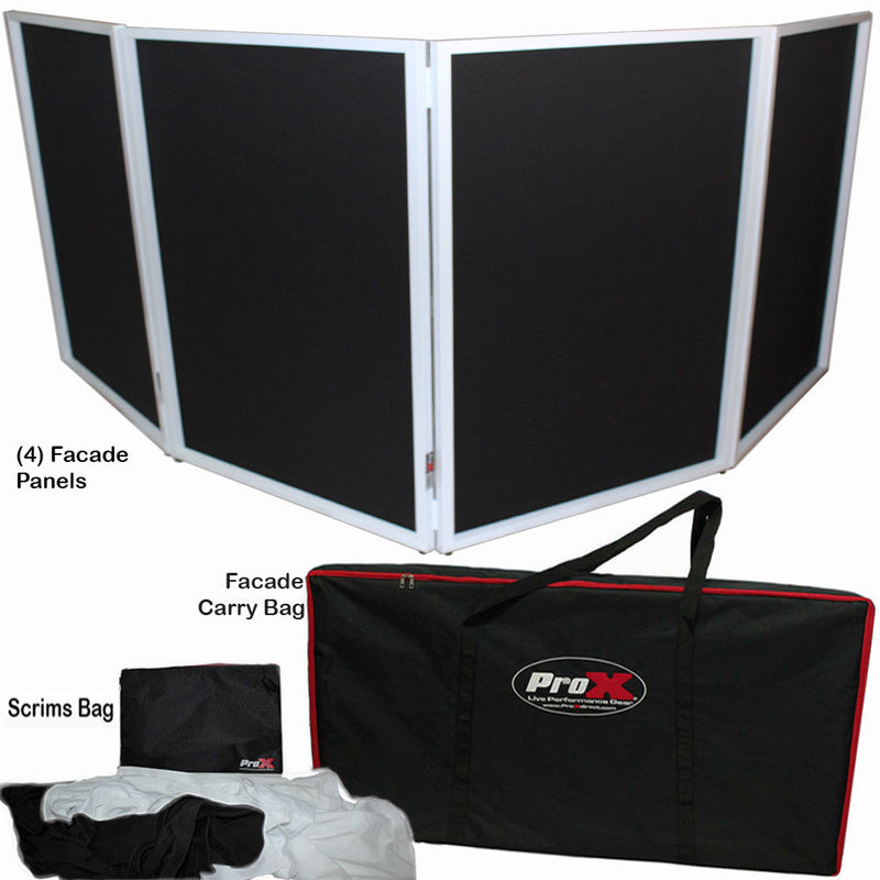 ProX 4 Panels Pro Dj Faade In White