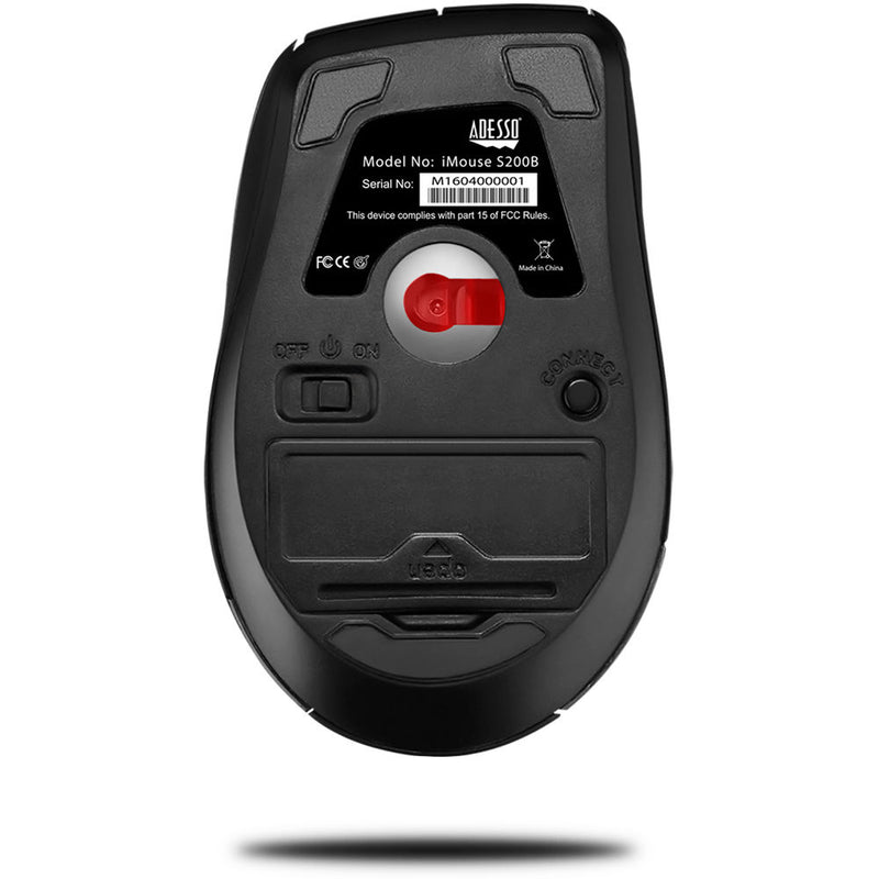 Adesso iMouse S200B Bluetooth Ergo Mini Scroll Mouse