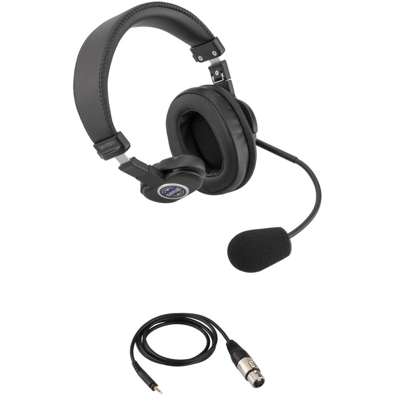 Senal SMH-1010CH Single-Sided Communication Headset with 4-Pin XLRF Cable for Porta-Com System