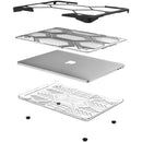 iBenzer Hexpact Protective Case for Apple MacBook Pro 13" with/without Touch Bar and Touch ID (Clear)