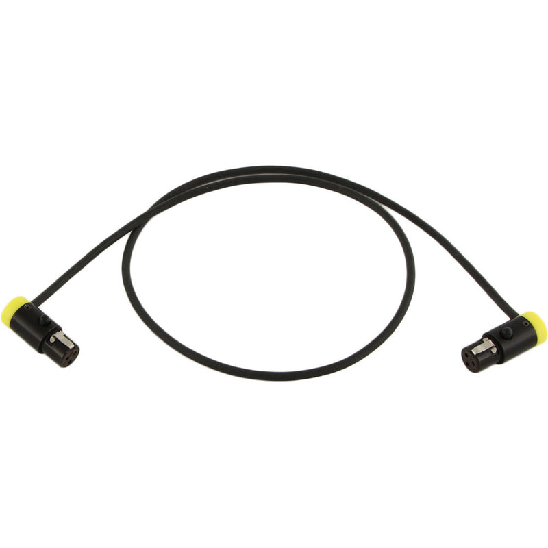 Cable Techniques 24" Low-Profile LPS TA3F To TA3F Cable (Yellow Caps)