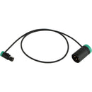 Cable Techniques 24" Low-Profile LPS TA3F To LPXLR-3M Cable (Green Caps)