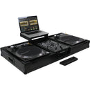 Odyssey Innovative Designs Black Label Low Profile Glide Turntable DJ Coffin with Wheels