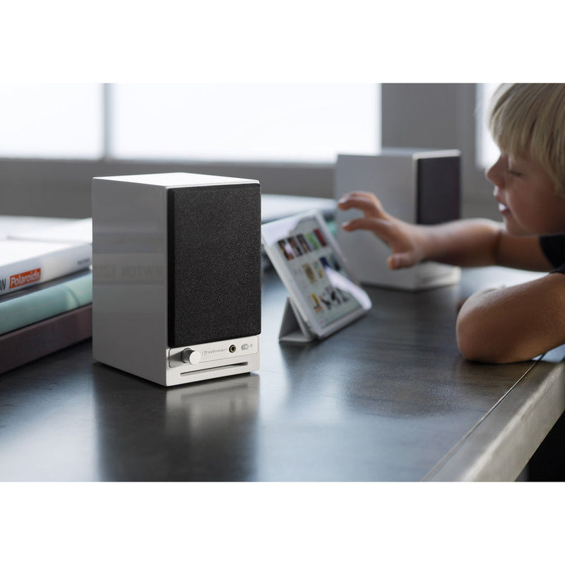 Audioengine HD3 2-Way Wireless Bookshelf Speakers (Pair, High-Gloss White)