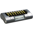 Powerex MH-C800S Charger with 8 Pro AA NiMH Batteries (1.2V, 2700mAh)