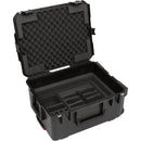 SKB iSeries Injection Molded for 4-Wireless with 2U Fly Rack with Wheels (Black)
