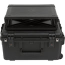 SKB iSeries Injection Molded for 4-Wireless with 2U Fly Rack with Wheels (Black)