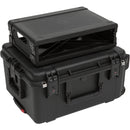 SKB iSeries Injection Molded for 4-Wireless with 2U Fly Rack with Wheels (Black)