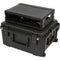 SKB iSeries Injection Molded for 4-Wireless with 2U Fly Rack with Wheels (Black)