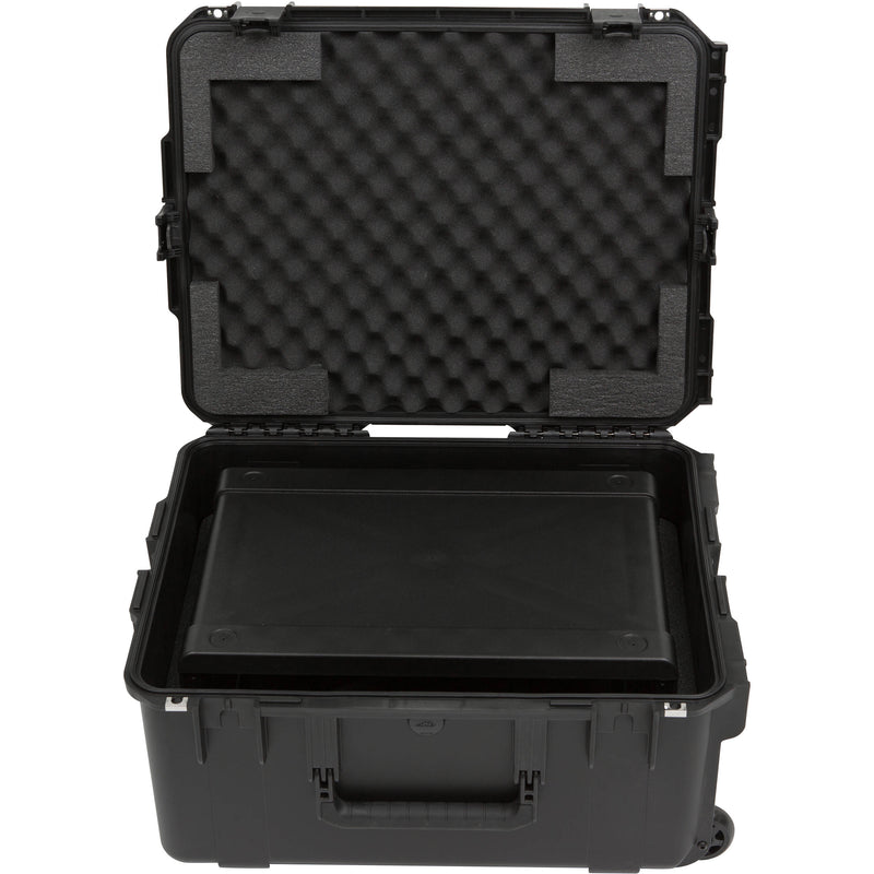 SKB iSeries Injection Molded for 4-Wireless with 2U Fly Rack with Wheels (Black)