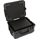 SKB iSeries Injection Molded for 4-Wireless with 2U Fly Rack with Wheels (Black)