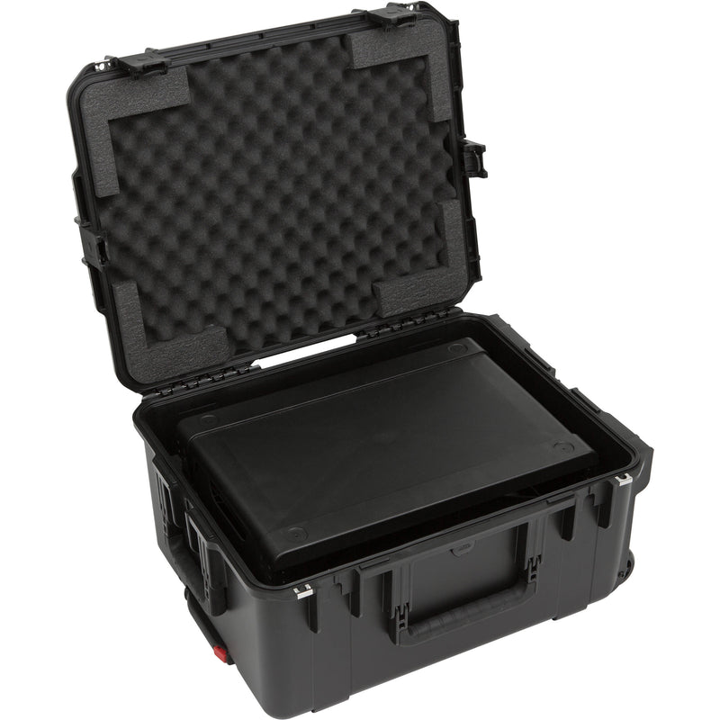 SKB iSeries Injection Molded for 4-Wireless with 2U Fly Rack with Wheels (Black)