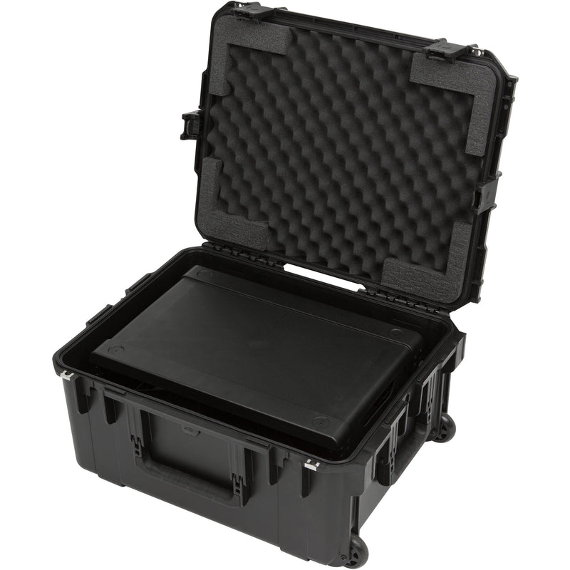 SKB iSeries Injection Molded for 4-Wireless with 2U Fly Rack with Wheels (Black)