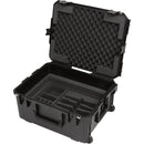 SKB iSeries Injection Molded for 4-Wireless with 2U Fly Rack with Wheels (Black)