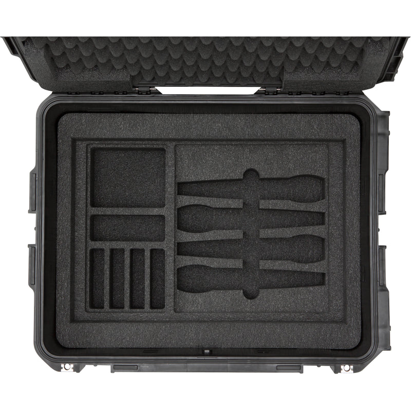 SKB iSeries Injection Molded for 4-Wireless with 2U Fly Rack with Wheels (Black)
