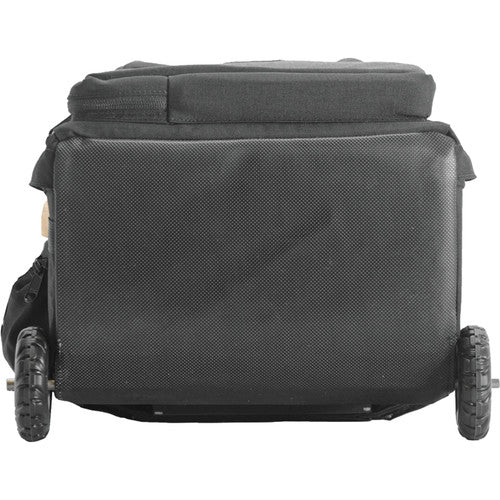 Porta Brace Production Case with Dividers & Off-Road Removable Wheels (Small, Black)