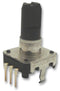 ALPS EC12E2420404 Incremental Rotary Encoder, Insulated Shaft, 12mm, Vertical, 24 Detents, 24 Pulses