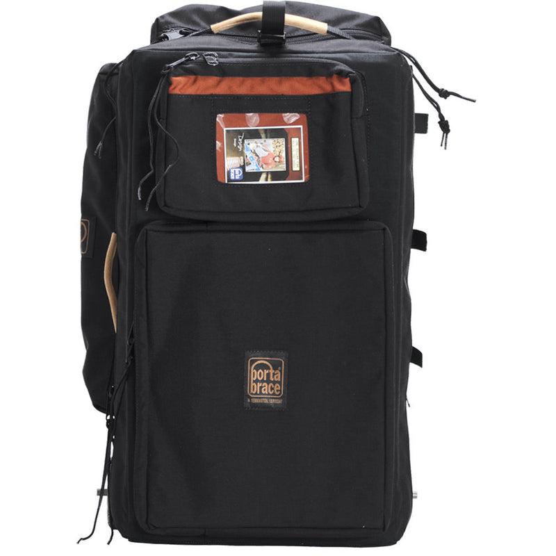 Porta Brace Production Case with Dividers & Off-Road Removable Wheels (Small, Black)