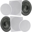 Pyle Pro 10" In-Wall/In-Ceiling 300W Stereo Speakers (Pair, White)