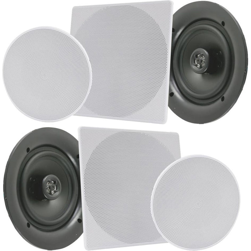Pyle Pro PDIC1656 5.25" In-Wall/In-Ceiling 150W 2-Way Stereo Speakers (Pair)