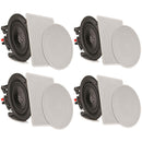Pyle Pro PDICBT266 6.25" Bluetooth Ceiling / Wall Speaker Kit (4-Pack)
