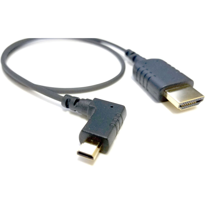 8Sinn eXtraThin Micro-HDMI to HDMI Male Cable with Angled Connector (15.7")