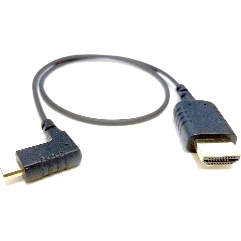8Sinn eXtraThin Micro-HDMI to HDMI Male Cable with Angled Connector (15.7")