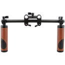 CAMVATE Rod Mount Dual Leather Handgrip Set