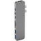 HYPER HyperDrive PRO 8-in-2 USB-C Hub for MacBook Pro Laptops (Silver)
