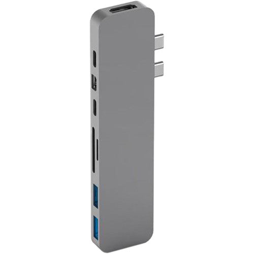 HYPER HyperDrive PRO 8-in-2 USB-C Hub for MacBook Pro Laptops (Silver)