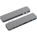HYPER HyperDrive PRO 8-in-2 USB-C Hub for MacBook Pro Laptops (Silver)