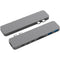 HYPER HyperDrive PRO 8-in-2 USB-C Hub for MacBook Pro Laptops (Silver)