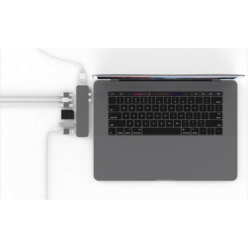 HYPER HyperDrive PRO 8-in-2 USB-C Hub for MacBook Pro Laptops (Silver)