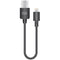Naztech MFi Lightning Charge & Sync USB Cable (6", Black)